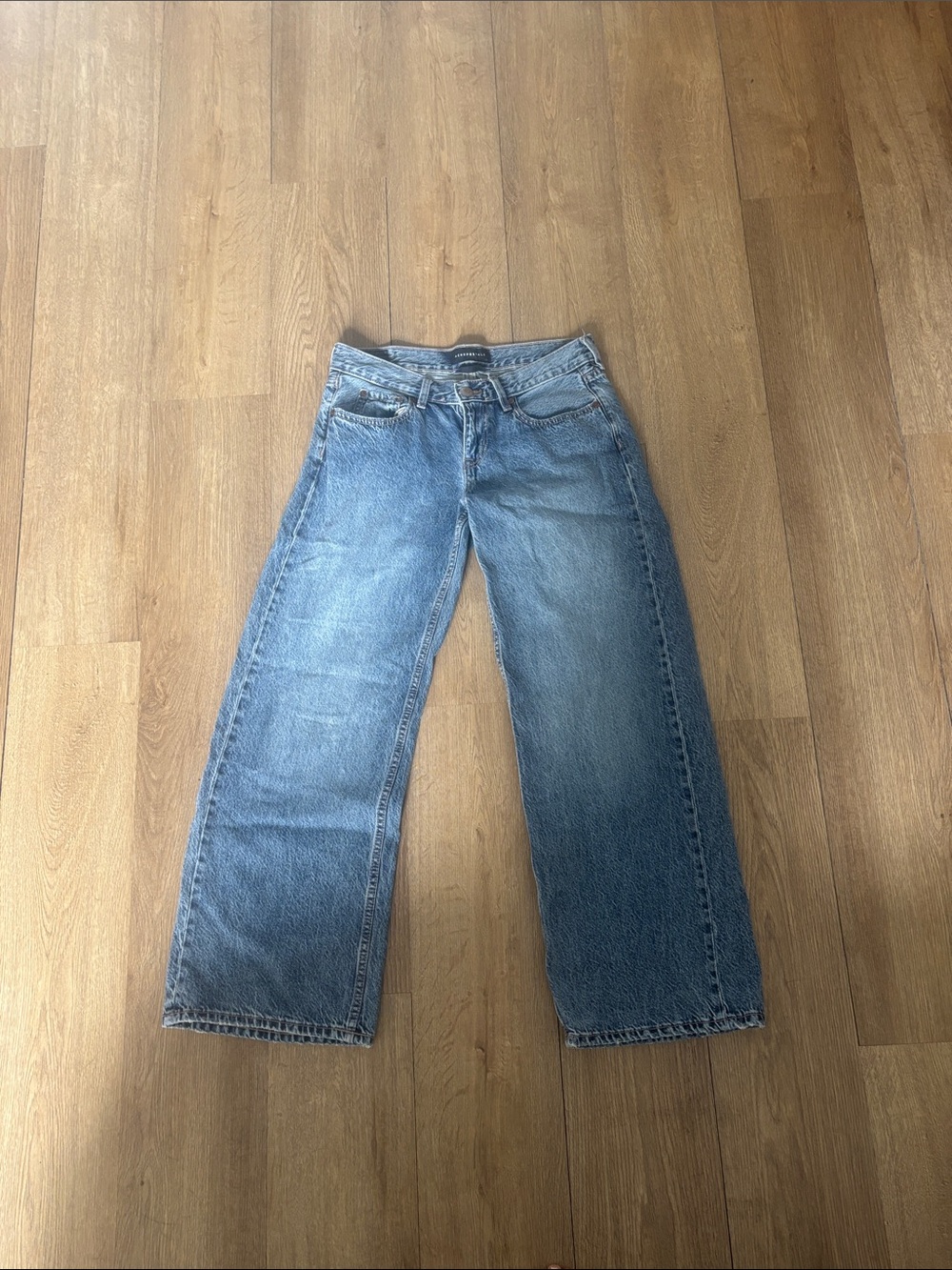 Aeropostale Light Blue Wide-Leg Jeans